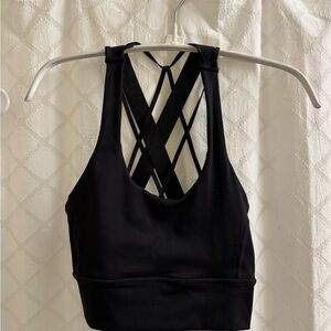 Balance Athletica / Vitality Black Strappy Sports Bra